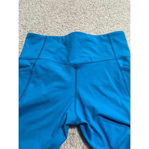 Mono B Womens Large Sweetheart No Front Seam High Waisted Leggings Blue MSRP $48 - Picture 8 of 13